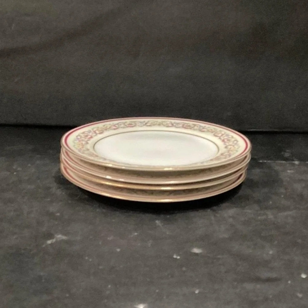 Charles‎ Ahrenfeldt Limoges Salad Plates, Set of 4, France Dishes, Dinnerware